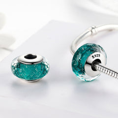 Aquamarine Glass Bead - Lullaboo