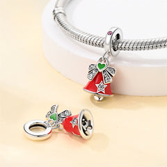 Red Christmas Bell Dangle Charm