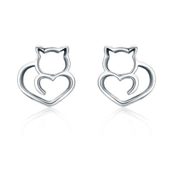 Cat Lover Stud Earrings - Lullaboo