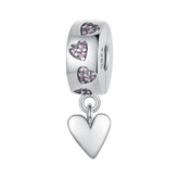 Pink Heart Clip Charm - Lullaboo