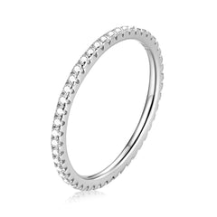 Silver CZ Stacking Ring - Lullaboo
