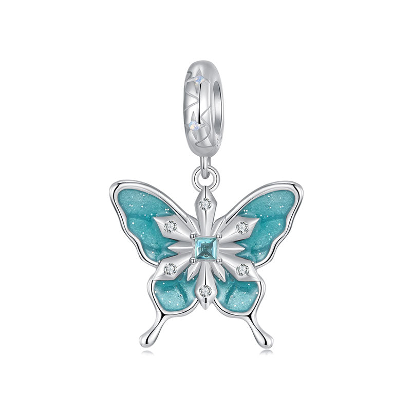 Snowflake Butterfly Dangle Charm - Lullaboo