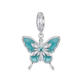Snowflake Butterfly Dangle Charm - Lullaboo