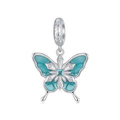 Snowflake Butterfly Dangle Charm - Lullaboo