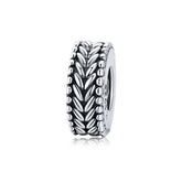 Wheat Patterned Spacer Charm