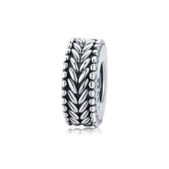 Wheat Patterned Spacer Charm