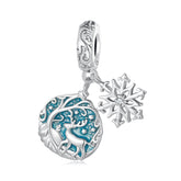 White Christmas Dangle Charm - Lullaboo