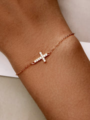 Gold Cross Bracelet - Lullaboo