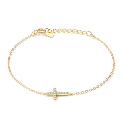 Gold Cross Bracelet - Lullaboo