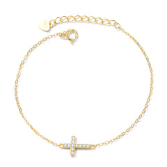 Gold Cross Bracelet - Lullaboo