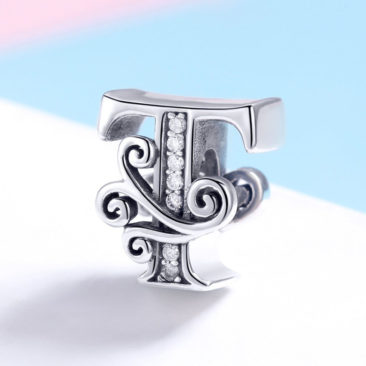 Fancy Letter T Charm - Lullaboo