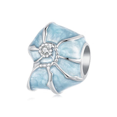 Blue Conch Shell Charm