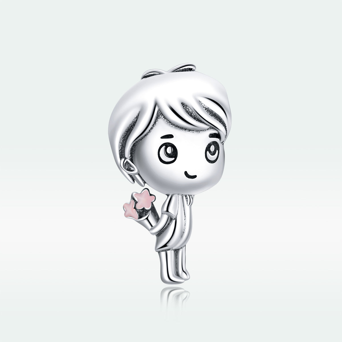 Boy with Flowers Charm