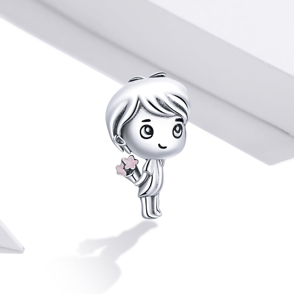 Boy with Flowers Charm