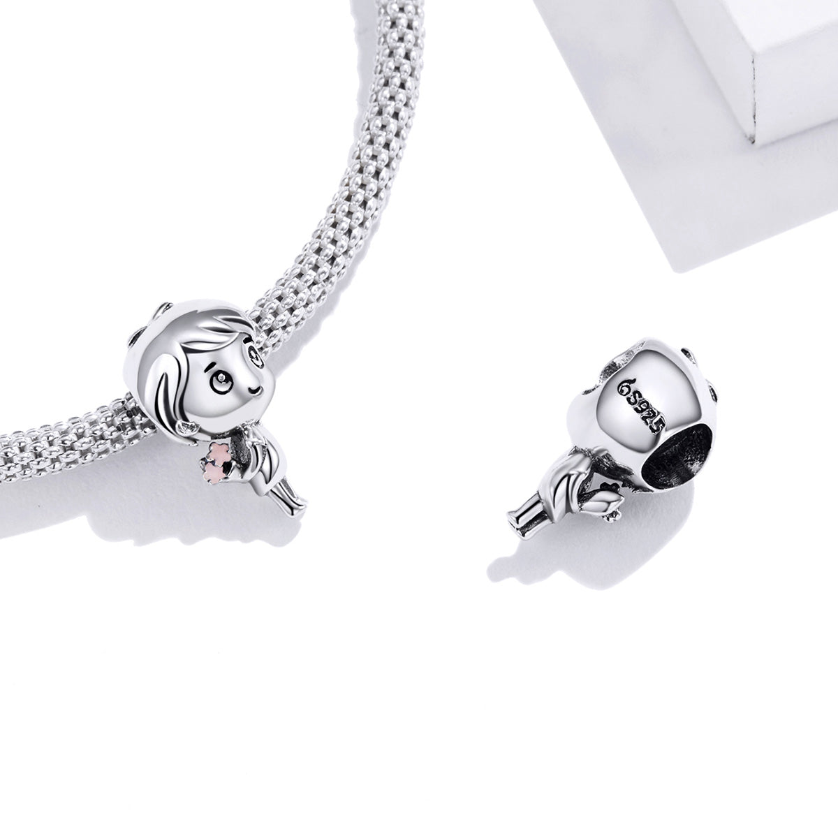 Boy with Flowers Charm
