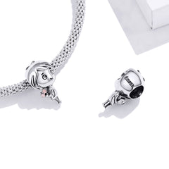 Boy with Flowers Charm