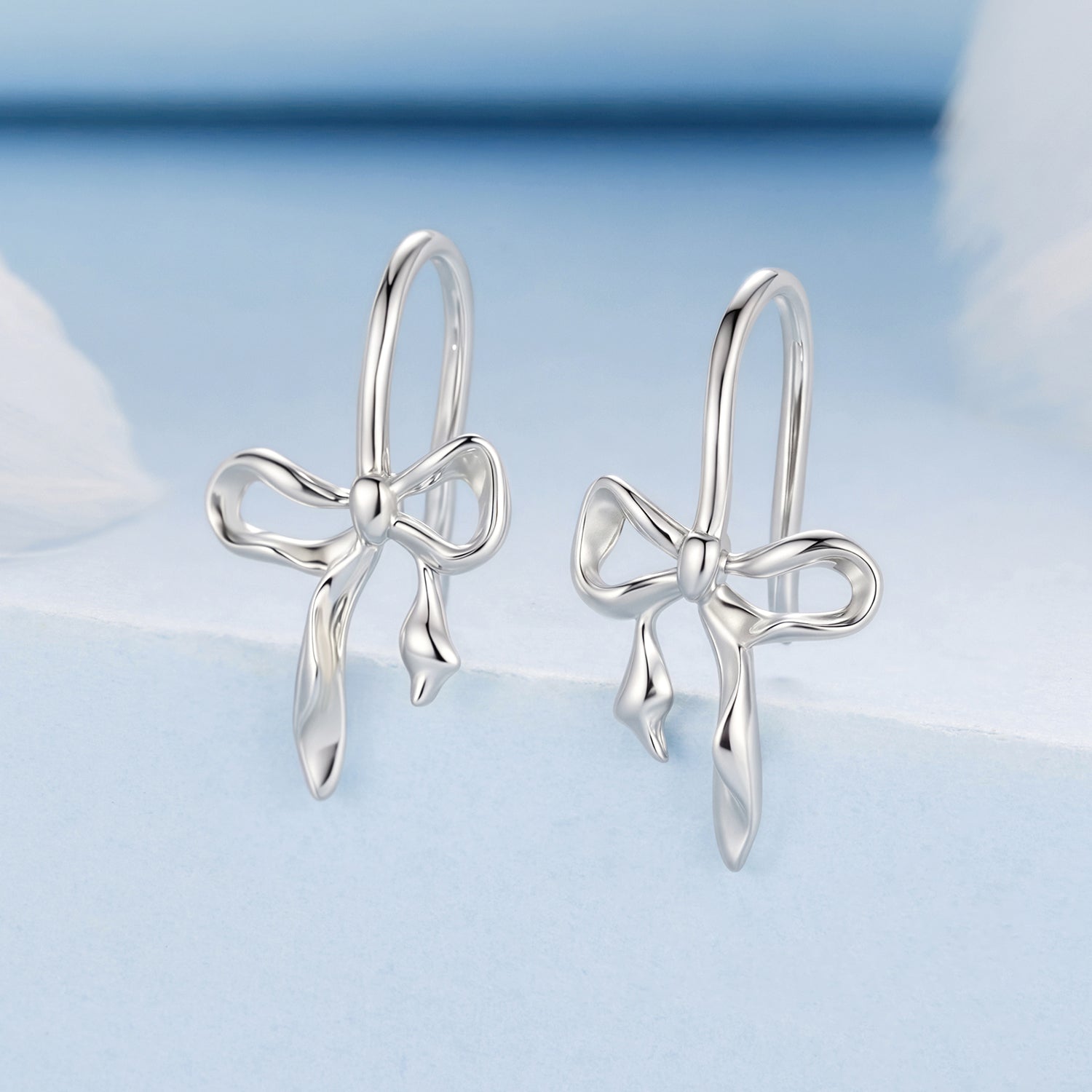 Romantic Bow Hook Earrings - Lullaboo