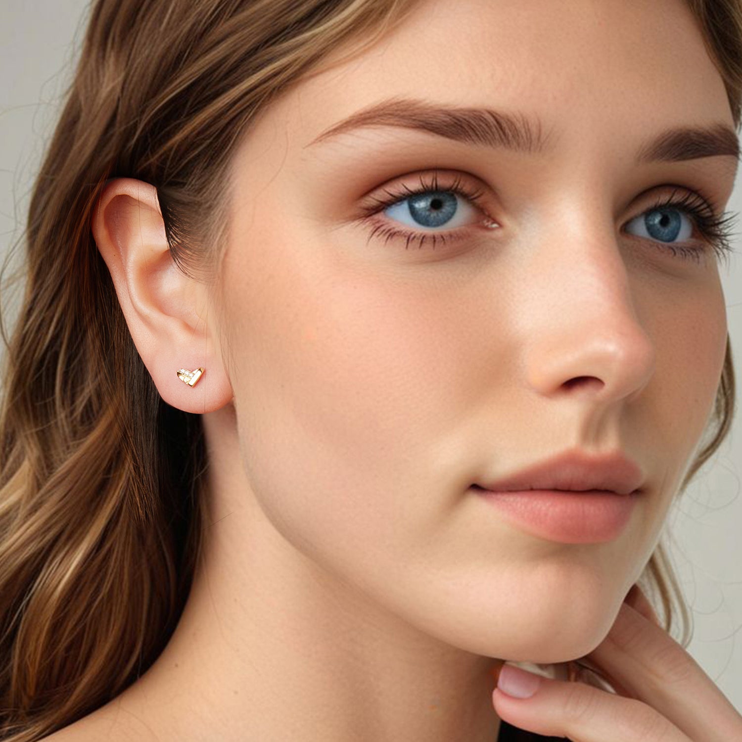 Heart Stud Earrings - Lullaboo