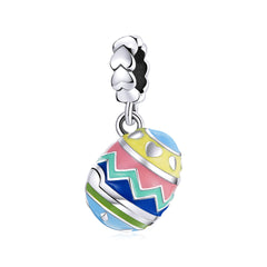 Colourful Easter Egg Dangle Charm - Lullaboo