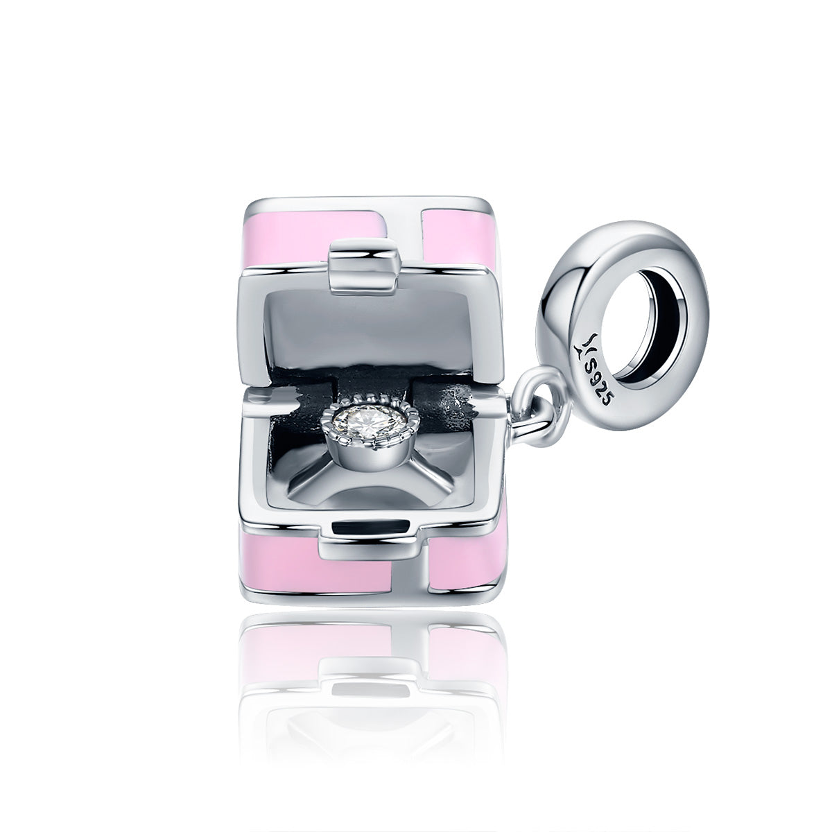 engagement box charm