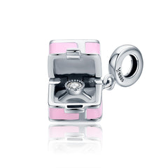 engagement box charm