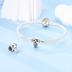 Puppy Blue Heart Charm - Lullaboo