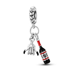 Wine Bottle Dangle Charm - Lullaboo