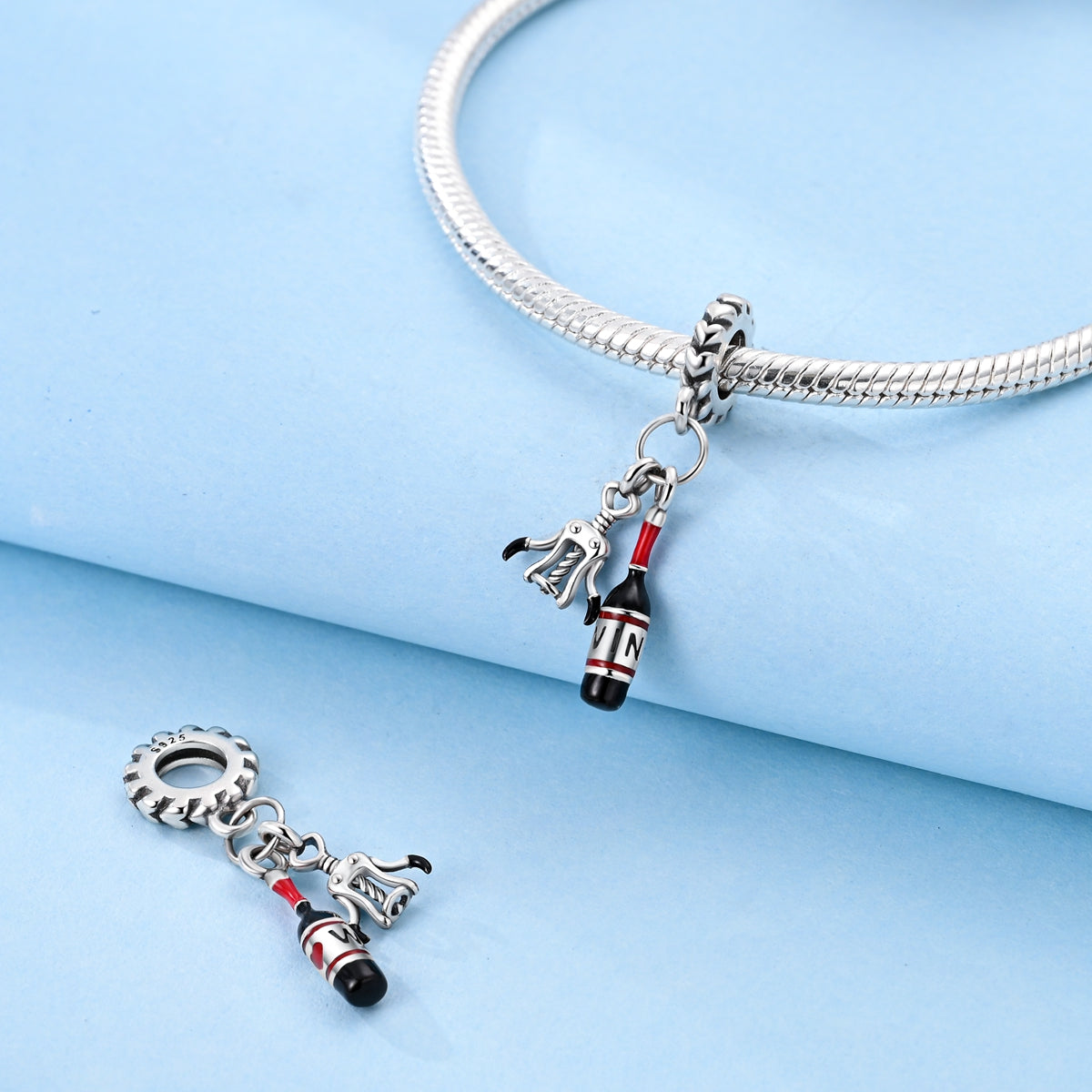 Wine Bottle Dangle Charm - Lullaboo