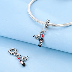 Wine Bottle Dangle Charm - Lullaboo