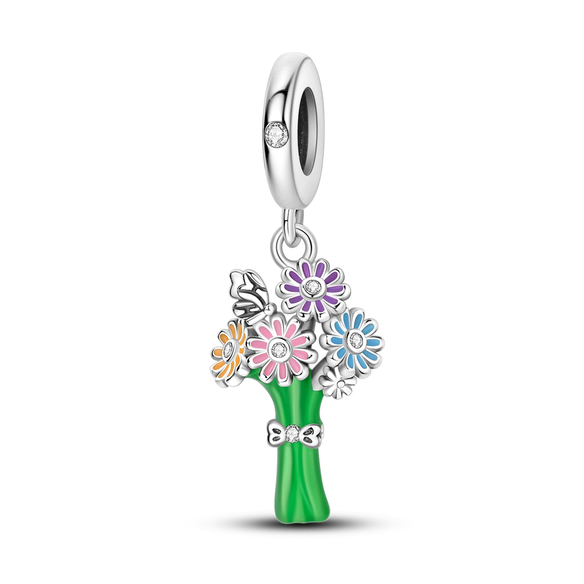 Bouquet of Flowers Dangle Charm - Lullaboo