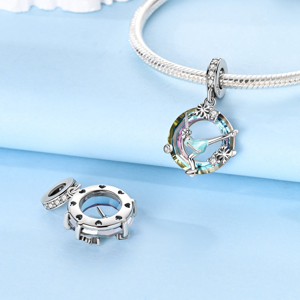 Ice Skater Dangle Charm