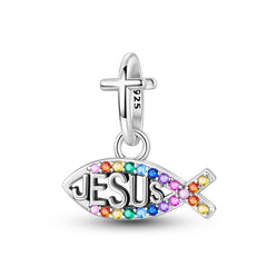 Jesus Fish Dangle Charm - Lullaboo