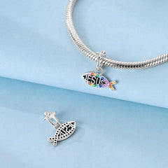 Jesus Fish Dangle Charm - Lullaboo