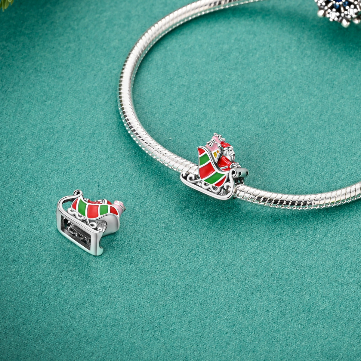 Santa Sleigh Charm - Lullaboo