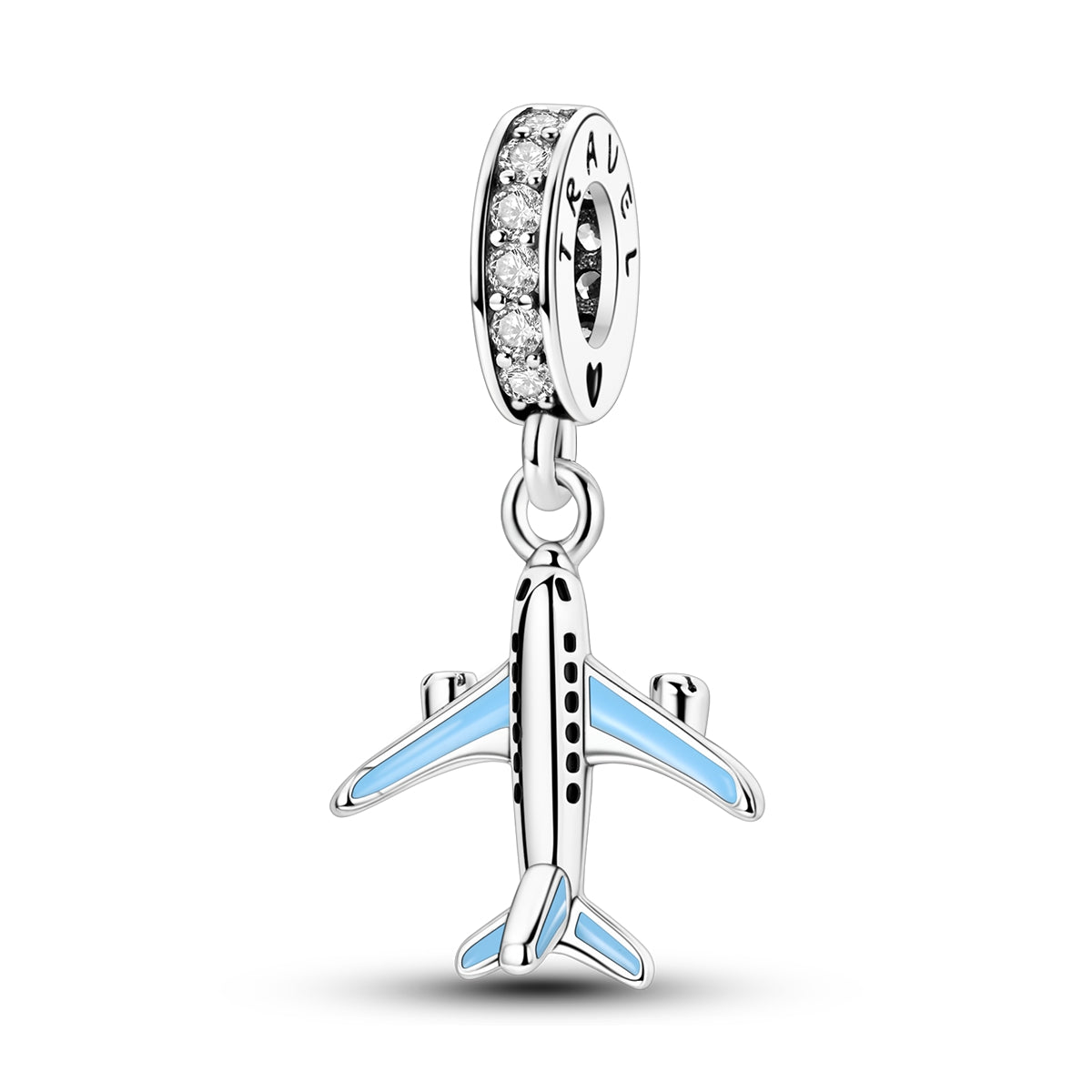 Blue Plane Dangle Charm - Lullaboo