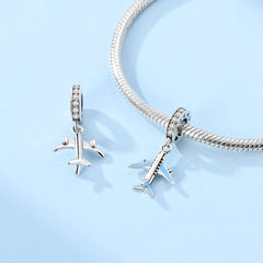 Blue Plane Dangle Charm - Lullaboo