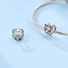 Sister Love Heart Charm - Lullaboo