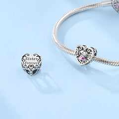 Sister Love Heart Charm - Lullaboo