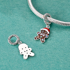 Gingerbread Man Dangle Charm - Lullaboo
