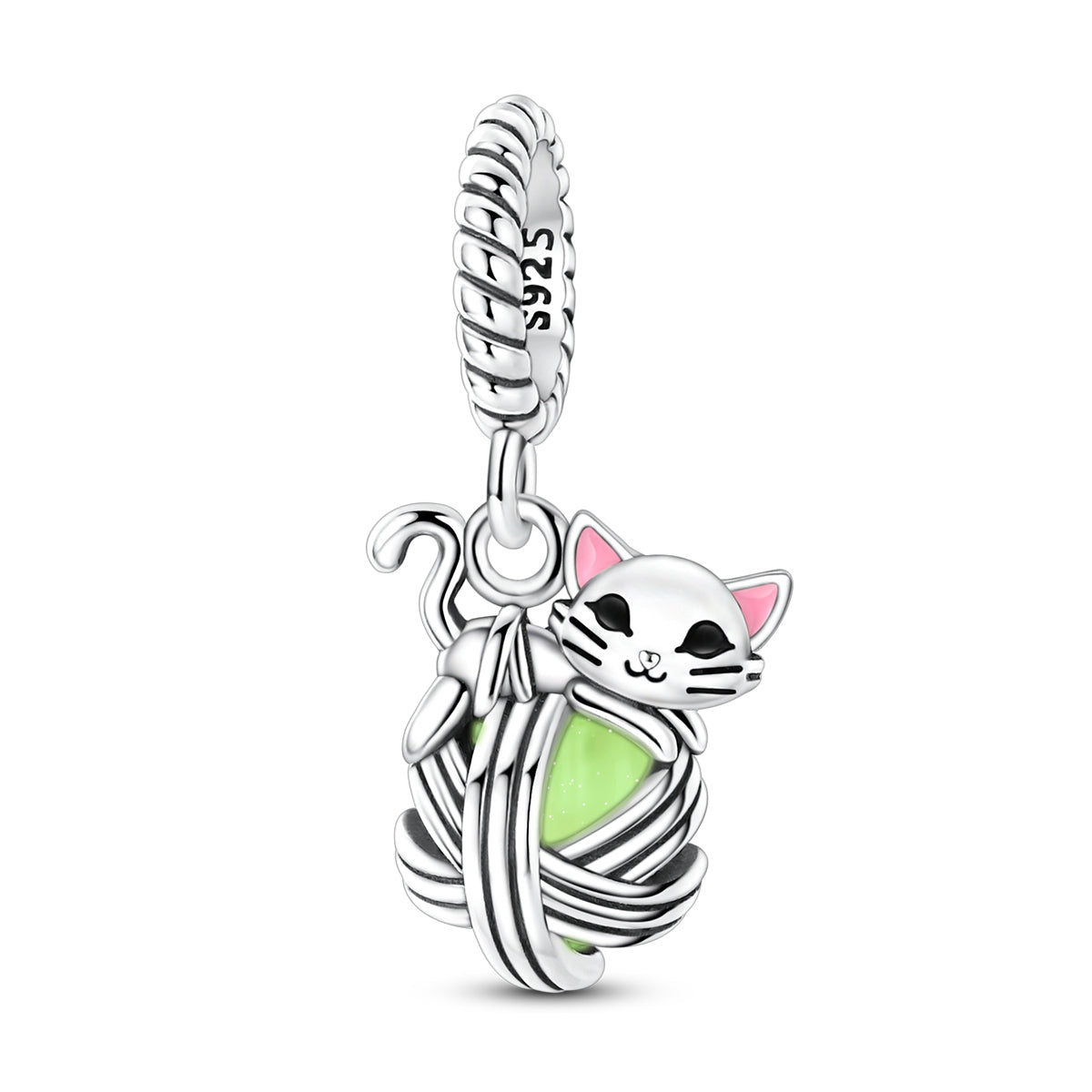 Kitty with Wool Dangle Charm - Lullaboo
