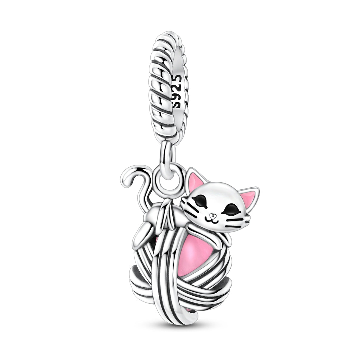 Kitty with Wool Dangle Charm - Lullaboo