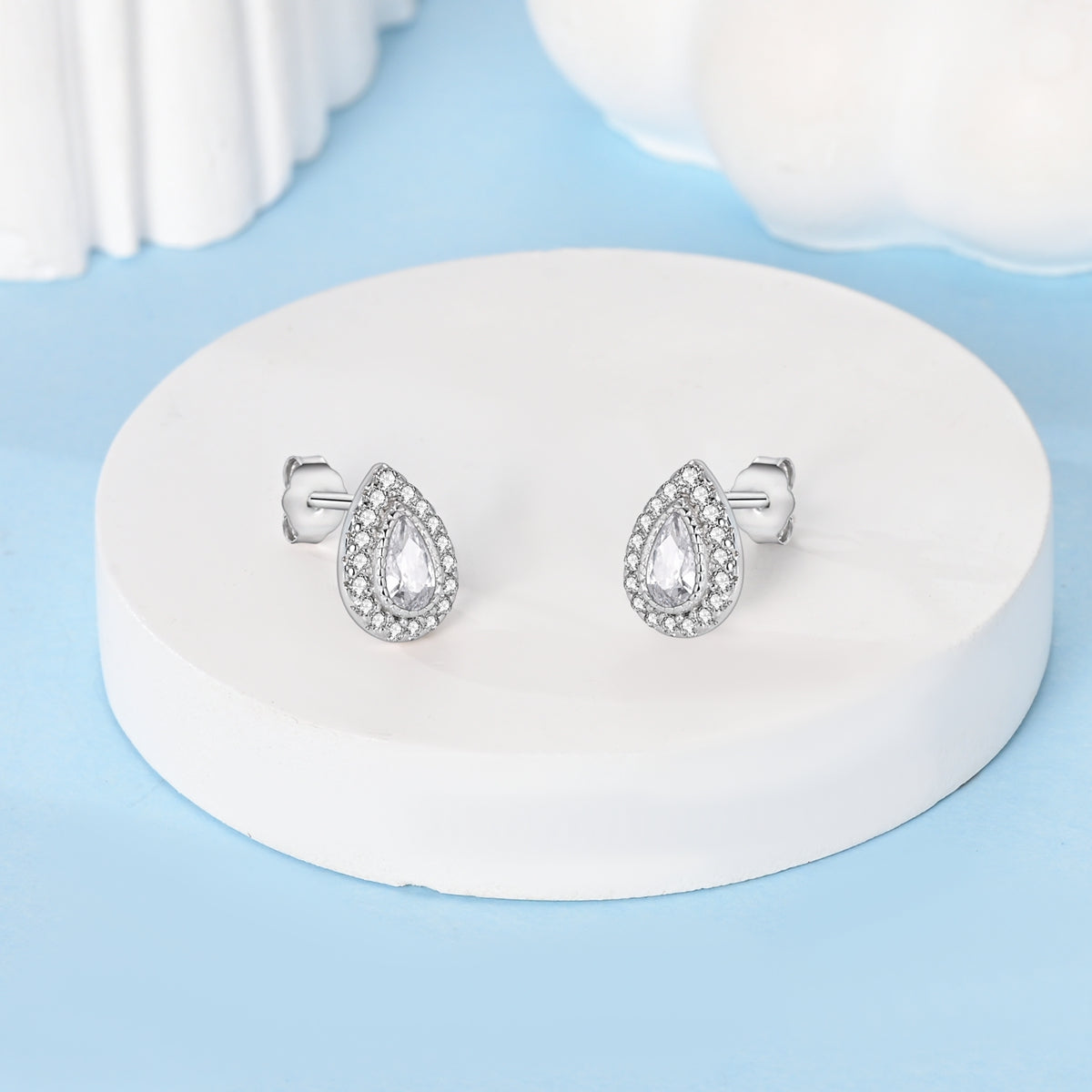 Tear Drop CZ Studs - Lullaboo