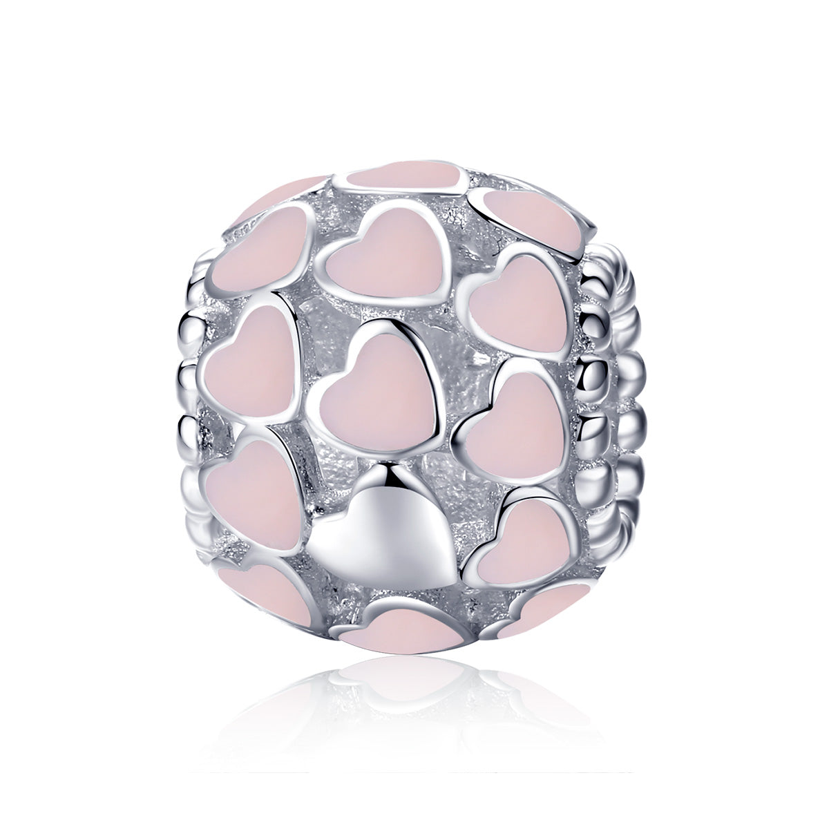 Pastel Pink Heart Charm NZ | Lullaboo