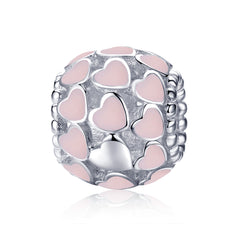 Pastel Pink Heart Charm NZ | Lullaboo