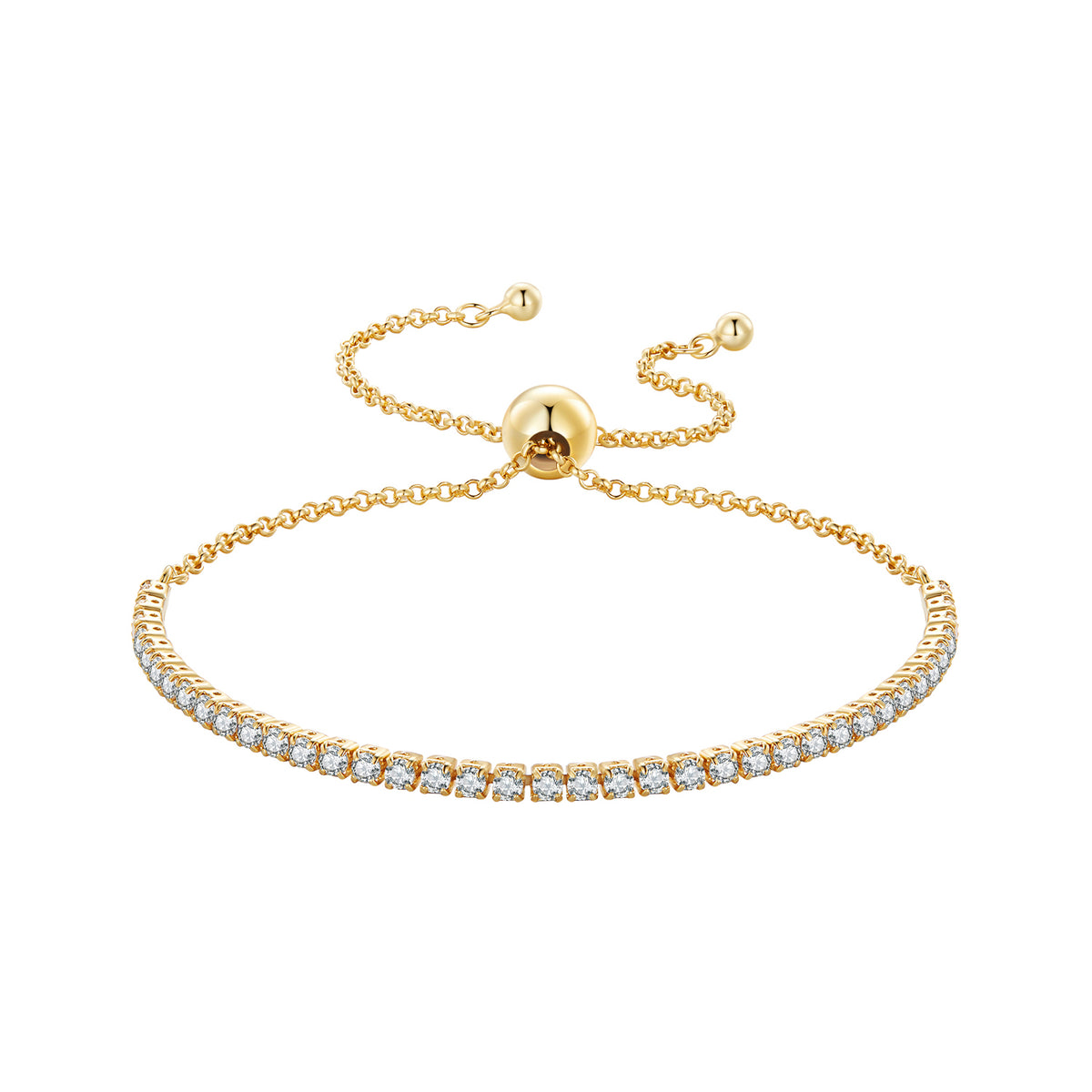Gold Sparkling Strand Bracelet - Lullaboo