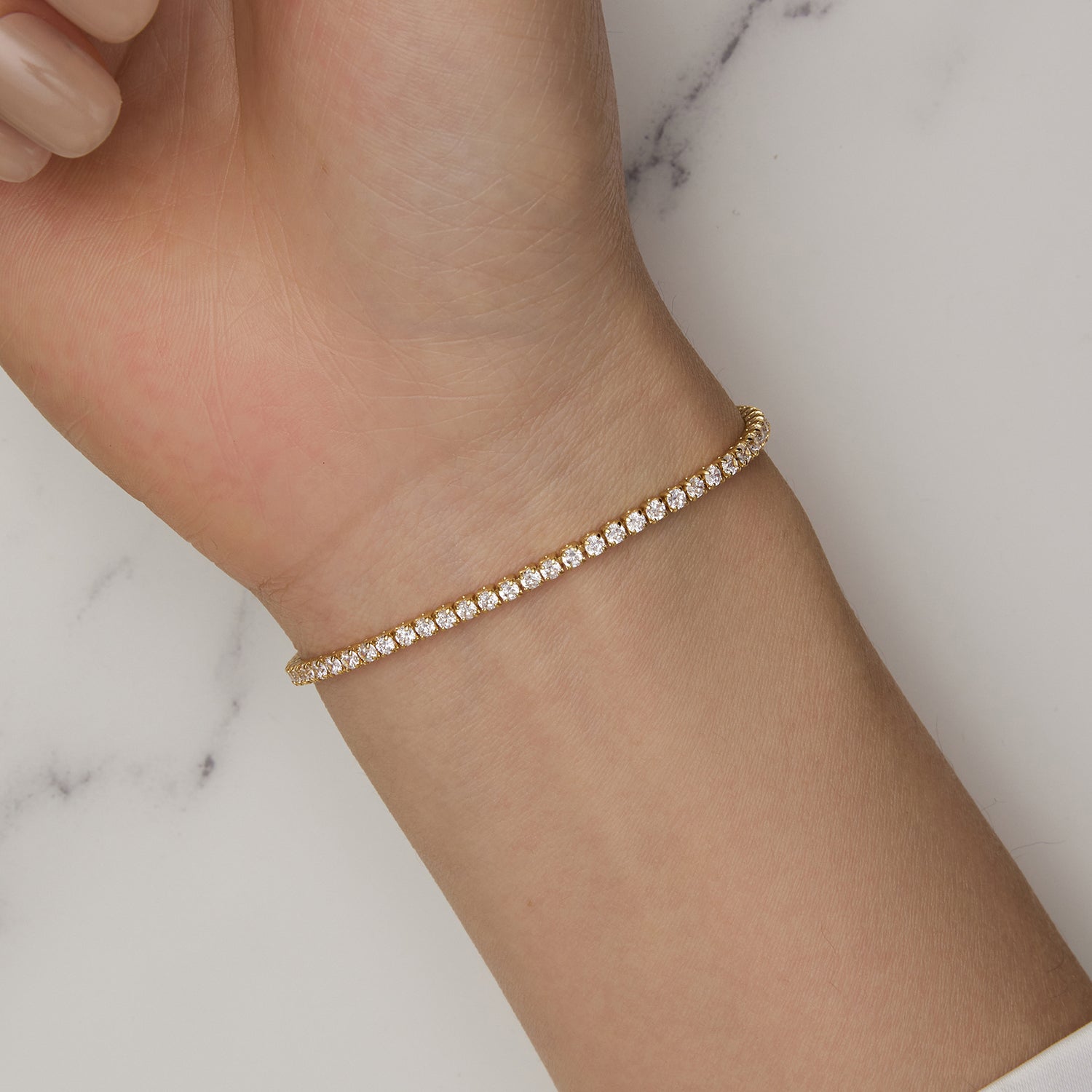 Gold Sparkling Strand Bracelet - Lullaboo