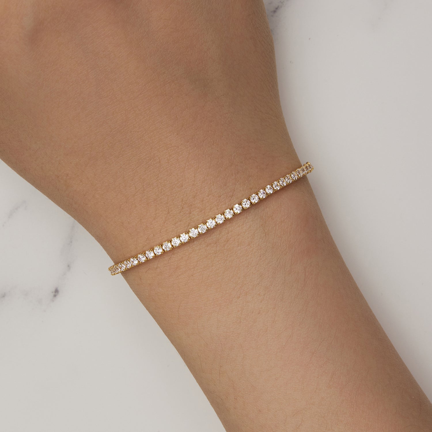 Gold Sparkling Strand Bracelet - Lullaboo