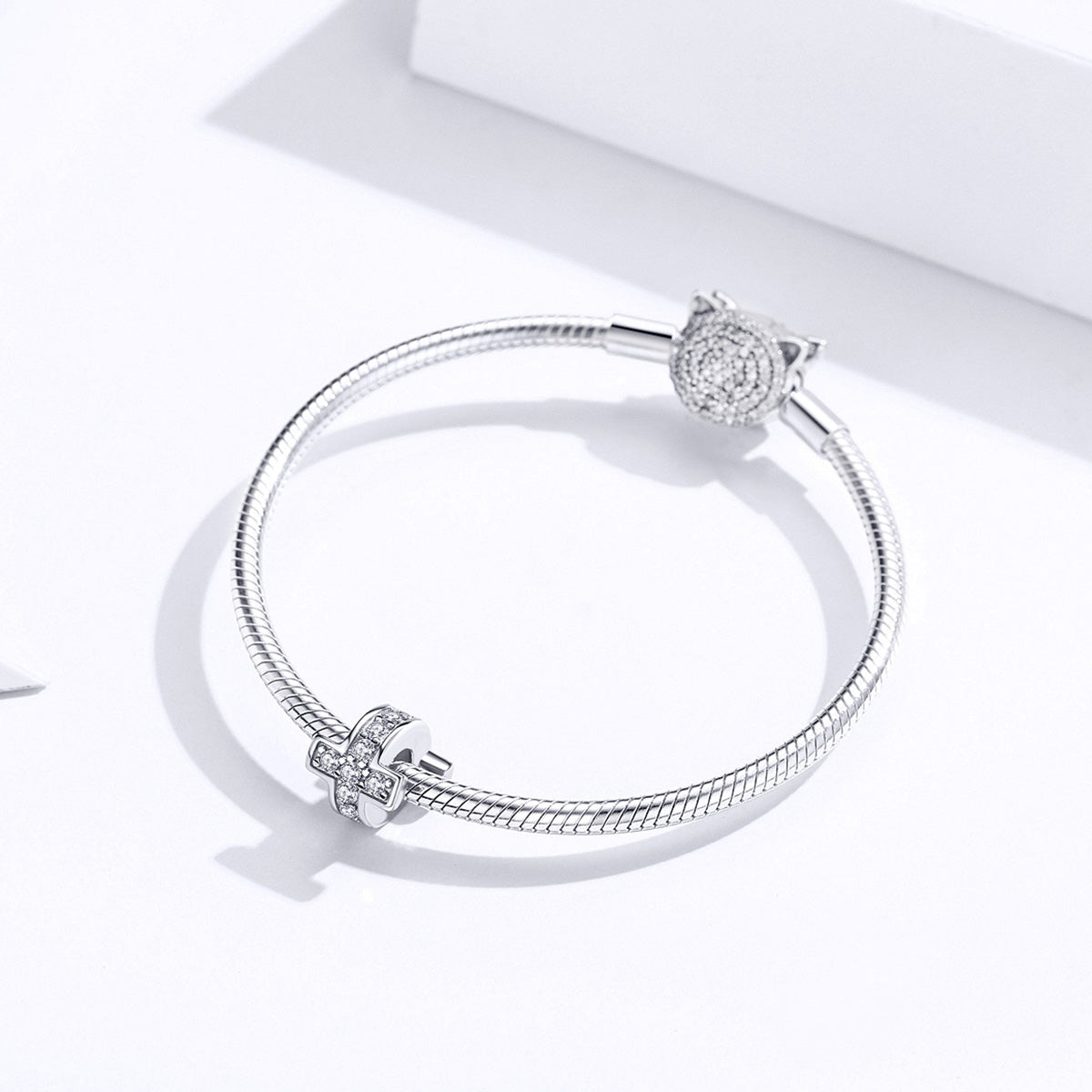 Silver Cross Charm