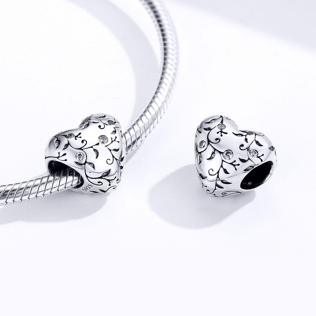 Silver Heart Charm - Lullaboo