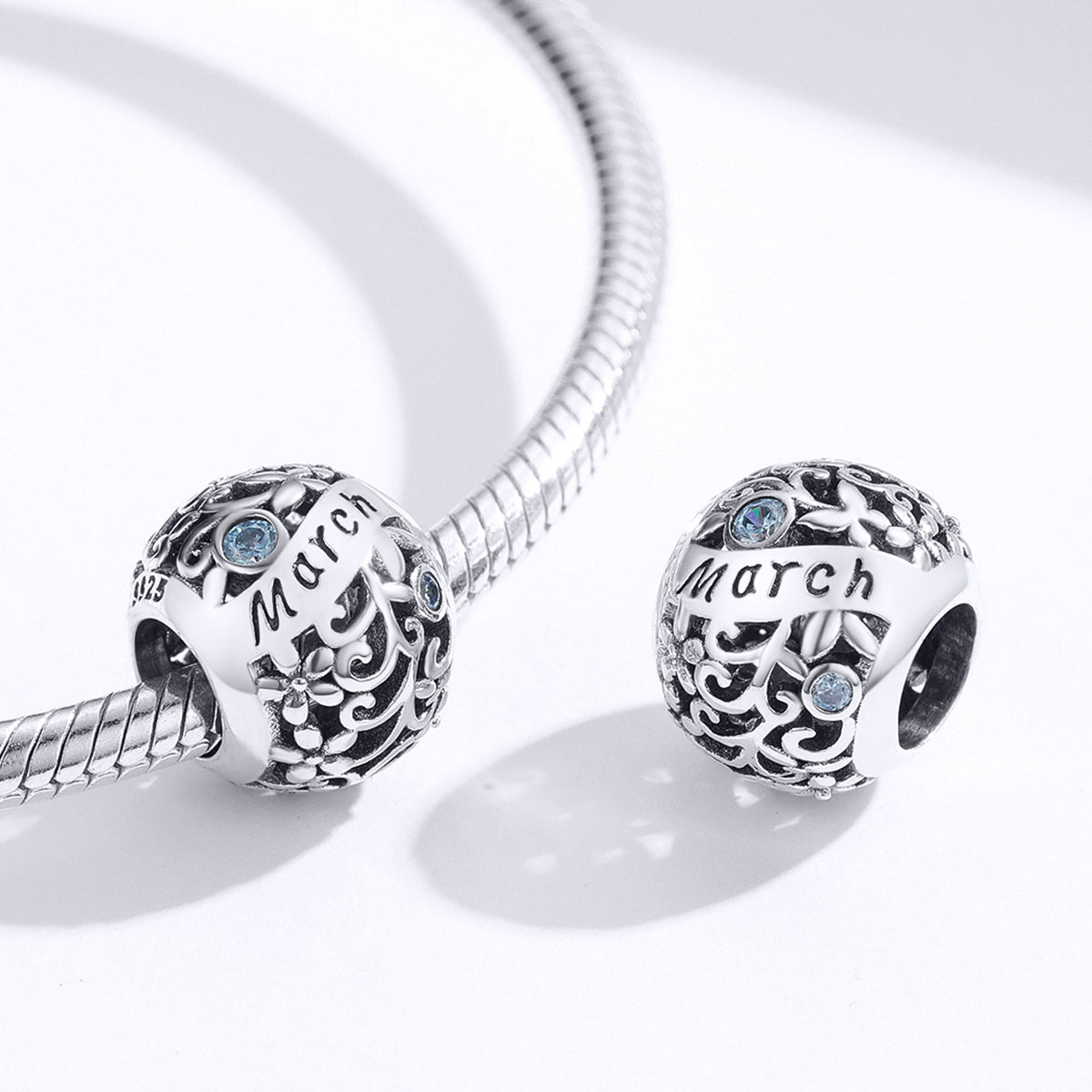March Birthstone Charm - Lullaboo